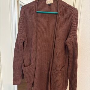 Universal Thread Brown Chunky Knit Cardigan